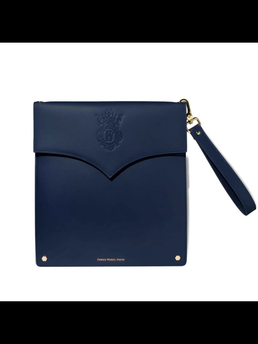 Ferris Wheel Press Leather Stationery Collection - The Pendant Folio A5 / Navy